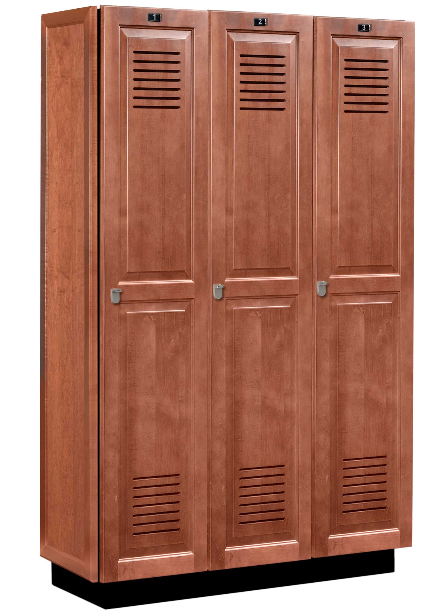 Vented Wood Club Lockers by All Wood Lockers