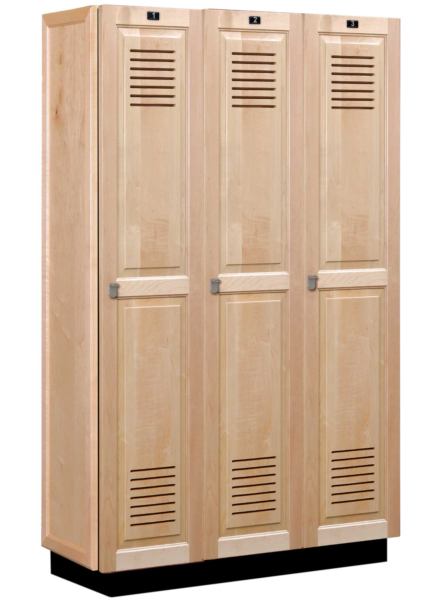 Vented Wood Club Lockers by All Wood Lockers