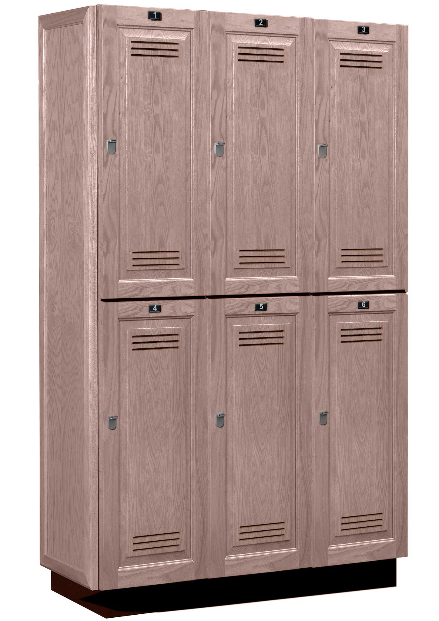 Vented Wood Club Lockers by All Wood Lockers