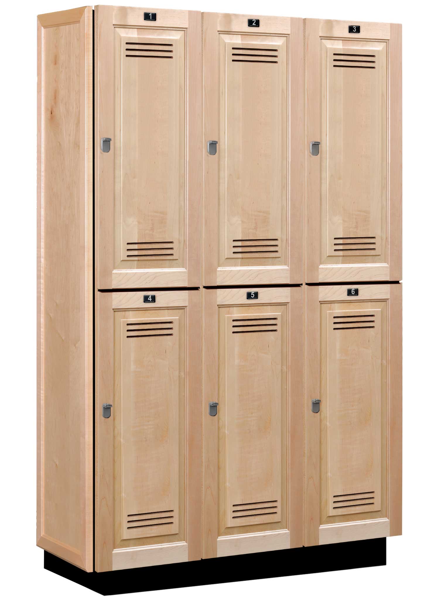 Vented Wood Club Lockers by All Wood Lockers