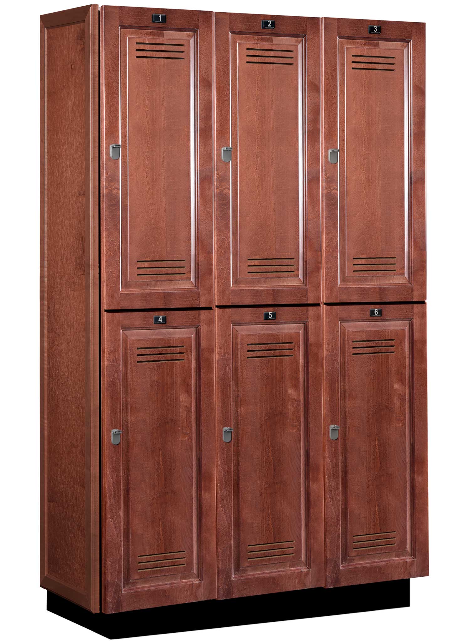 Vented Wood Club Lockers by All Wood Lockers