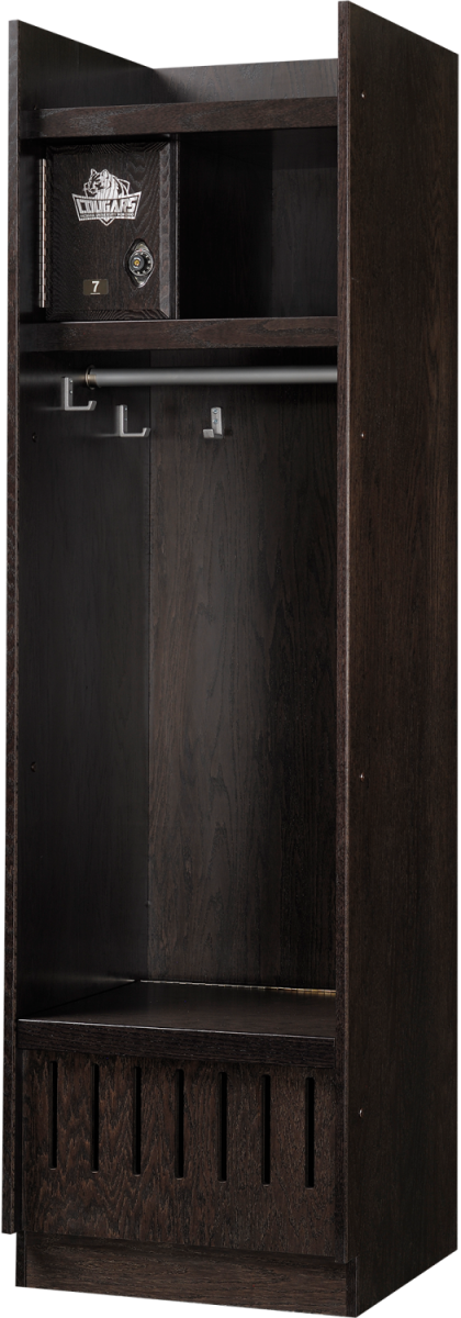 Standard Wood Lockers in Charcoal Oak